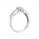 Серебряное кольцо с фианитом (00885/12/1/206)