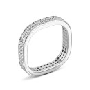 Серебряное кольцо с фианитами 1160К(Ф1).Rh