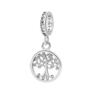 Серебряная подвеска Дерево с фианитами (1250П.Rh)