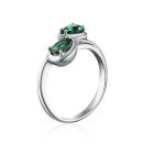 Серебряное кольцо с кварцем 1744/1р-QGR