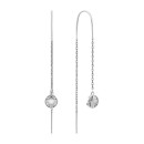 Серебряные серьги-протяжки c фианитами (1EA91903)