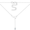Серебряное колье Звездочки (1NE57992)