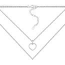 Серебряное колье Сердце (1NE58349)