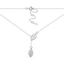 Серебряное колье с фианитами (1NE58522)