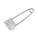 Серебряная брошь-булавка 4087/12/1