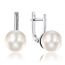 Серебряные серьги с жемчугом (21606/12/1/1926)