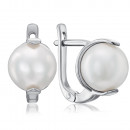 Серебряные серьги с жемчугом (21638/12/1/1932)