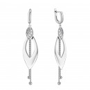 Серебряные серьги-подвески (2E17107)