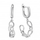 Серебряные серьги-подвески (2E30276)