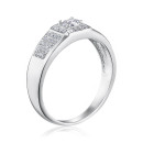 Серебряная печатка с фианитами 2R14116-R/12/1