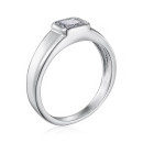 Серебряная печатка с фианитом 2R21079-R/12/1