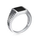 Серебряная печатка с эмалью 2R28595-R/12/389