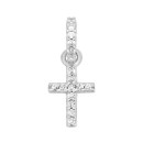 Серебряный крестик с фианитами (39117)