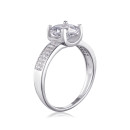 Серебряное кольцо с фианитами 3RI71056-R/12/1