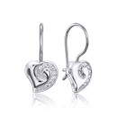 Серебряные серьги с фианитами (40595/12/1/1)