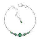 Серебряный браслет с кварцем (4200р-QGR)