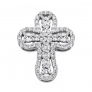 Серебряный крестик с фианитами (500879-КрРл.к)