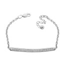 Серебряный браслет с фианитами (731/1бр/род)