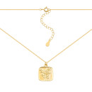 Серебряное позолоченное колье (7D14801-GD)