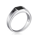 Серебряная печатка с эмалью  7R27726-R/12/389