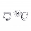 Серебряные серьги-пуссеты (82822)