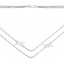 Серебряное колье Ласточки (86027)