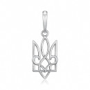 Серебряная подвеска Герб Украины 89079