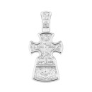 Серебряный крестик. Распятие Христа (917/род)