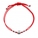 Браслет на нити Сова (993Б.3.Чер.Rh)