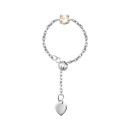 Серебряное кольцо с фианитом (к1404Rh)