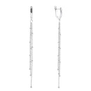 Серебряные серьги-подвески (№5 Rod V)