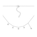 Серебряное колье с фианитами (7D16177)