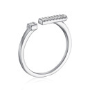 Серебряное кольцо с фианитами A02322-R/12/1