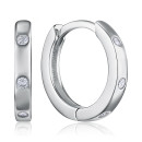 Серебряные серьги с фианитами AE01537-E/12/1