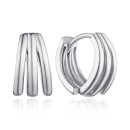 Серебряные серьги-конго AE03392-E/12