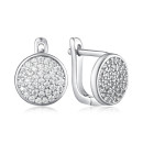 Серебряные серьги с фианитами B00017-E/12/1