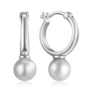 Серебряные серьги с жемчугом B01041-E/12/1920
