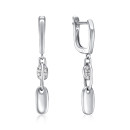 Серебряные серьги с фианитами B02028-E/12/1