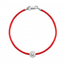 Браслет на нити с фианитом (4029-кр)