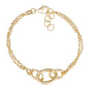 Серебряный позолоченный браслет (BRT  10135 G-B/20)