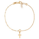 Серебряный позолоченный браслет Крестик (BRT  10601 G-B/20)