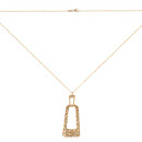 Серебряное позолоченное колье (CLT  11627 G-K/20)