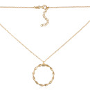 Серебряное позолоченное колье (CLT  11716 G-K/20)