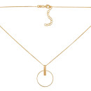 Серебряное позолоченное колье (CLT  11814 G-K/20)