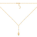 Серебряное колье с жемчугом CLT_11883-K/20/21085