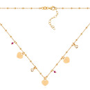 Серебряное колье с фианитами  CLT_11925-K/20/1514