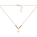 Серебряное колье Змея с позолотой CLT_12038-K/20