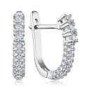 Серебряные серьги с фианитами DE0193-E/12/1