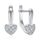 Серебряные серьги с фианитами DE06464-E/12/1