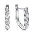 Серебряные серьги с фианитами DE06468-E/12/1